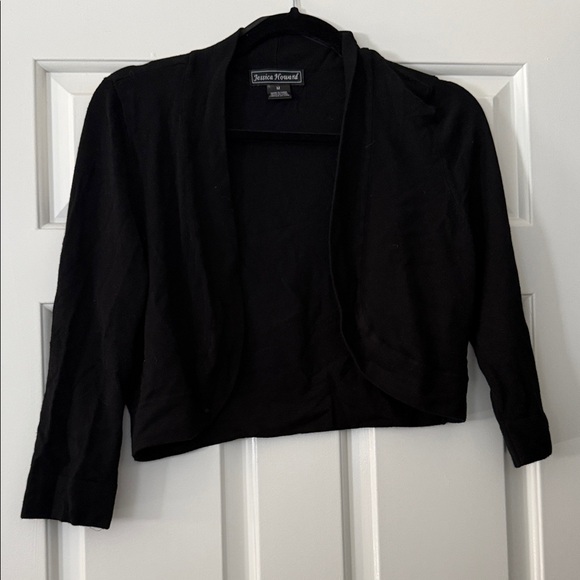 Jessica Howard Sweaters - Jessica Howard Elegant Black Women's Shrug